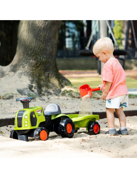 FALK Ride-on Claas 470 Arion Green su priekaba + smėlio rinkiniu FALK Ride-on Claas 470 Arion Green su priekaba + smėlio rinkiniu