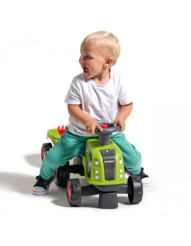 FALK Ride-on Claas 470 Arion Green su priekaba + smėlio rinkiniu