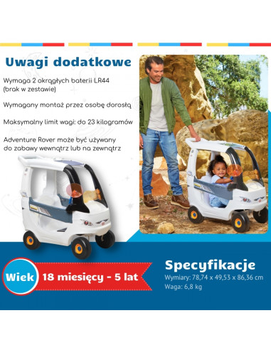 LITTLE TIKES Cozy Coupe Ride-on – Space Rover