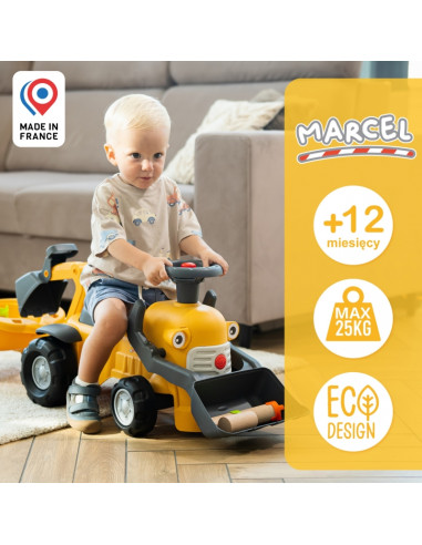 FALK Walker Marcel ekskavatorius - paspirtukas su priekaba