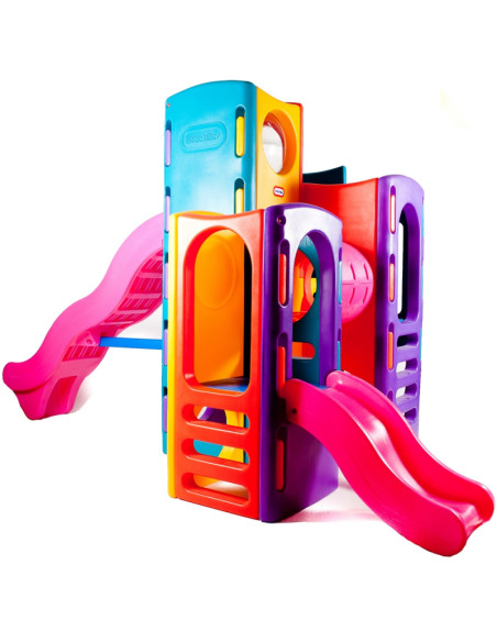 Mažoji Tikes didelė žaidimų aikštelė beždžionių giraitė su čiuožyklomis Mažoji Tikes didelė žaidimų aikštelė beždžionių giraitė su čiuožyklomis