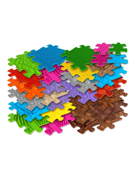 WOOPIE Ortopedinis sensorinis kilimėlis Royal Puzzle 26 el. + 4 maži WOOPIE Ortopedinis sensorinis kilimėlis Royal Puzzle 26 el. + 4 maži