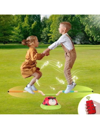 WOOPIE arkadinis žaidimas 3 in 1 raketų paleidimo įrenginys, šokinėjimas, žiedo metimas