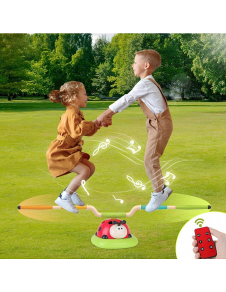 WOOPIE arkadinis žaidimas 3 in 1 raketų paleidimo įrenginys, šokinėjimas, žiedo metimas