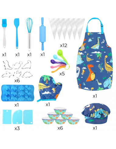 WOOPIE Dino mažojo virėjo rinkinys