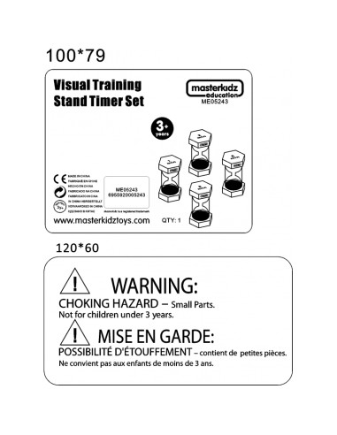 MASTERKIDZ smėlio laikrodžio rinkinys - Time Science