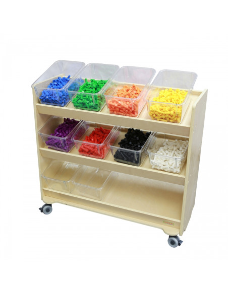 MASTERKIDZ akrilo STEM plastiko daiktadėžės 6 vnt