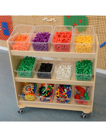 MASTERKIDZ akrilo STEM plastiko daiktadėžės 6 vnt MASTERKIDZ akrilo STEM plastiko daiktadėžės 6 vnt
