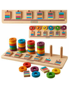 MASTERKIDZ dėlionės mokymasis skaičiuoti ir spalvinti Montessori rūšiuotojas