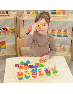 MASTERKIDZ dėlionės mokymasis skaičiuoti ir spalvinti Montessori rūšiuotojas 2