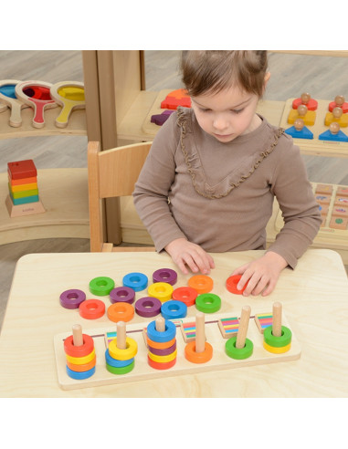 MASTERKIDZ dėlionės mokymasis skaičiuoti ir spalvinti Montessori rūšiuotojas