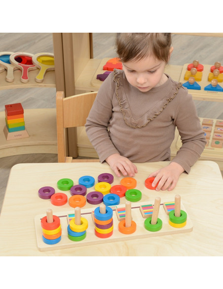 MASTERKIDZ dėlionės mokymasis skaičiuoti ir spalvinti Montessori rūšiuotojas