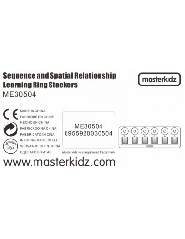 MASTERKIDZ dėlionės mokymasis skaičiuoti ir spalvinti Montessori rūšiuotojas