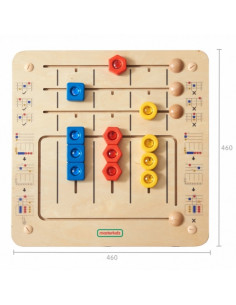 MASTERKIDZ deimantų rūšiavimo dėlionė - Montessori mokomoji sieninė lenta 2