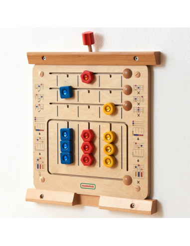 MASTERKIDZ deimantų rūšiavimo dėlionė - Montessori mokomoji sieninė lenta