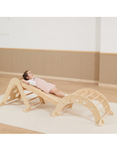 VIGA medinė čiuožykla tiesi laipiojimo sienelė