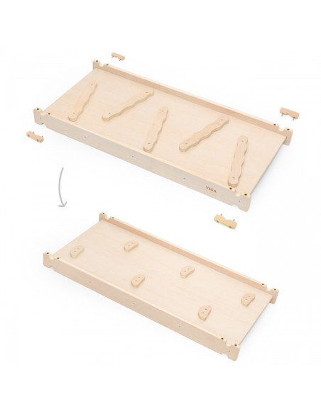 VIGA medinė čiuožykla tiesi laipiojimo sienelė