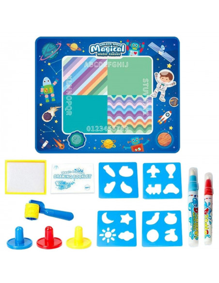 WOOPIE akvarelės kilimėlis XXL 100x80cm Space Blue