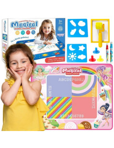 WOOPIE akvarelės kilimėlis XXL 100x80cm Fairies Pink