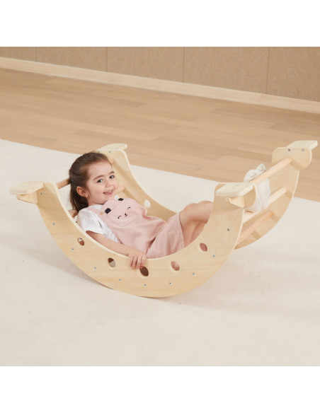 VIGA medinis rokeris natūralus Montessori