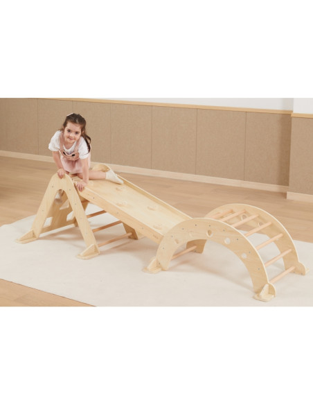 VIGA medinis rokeris natūralus Montessori