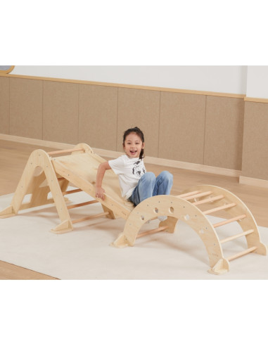 VIGA medinis rokeris natūralus Montessori