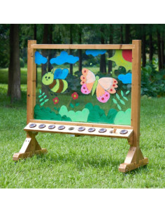 MASTERKIDZ skaidri akrilo dažymo lenta + puodeliai