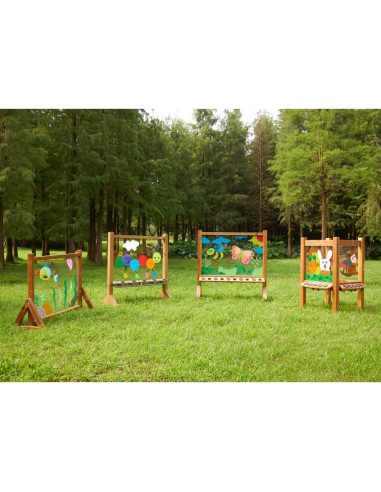 MASTERKIDZ skaidri akrilo dažymo lenta + puodeliai