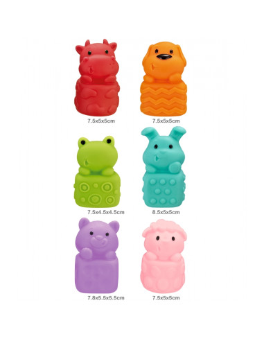 WOOPIE BABY Soft Sensory Animals Set of 6
