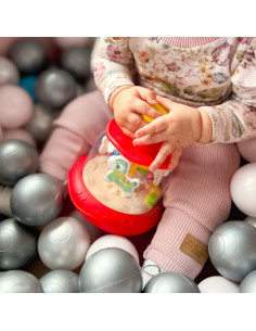 WOOPIE BABY Spalvoti arkliai Raudoni suktukai Karuselė 2