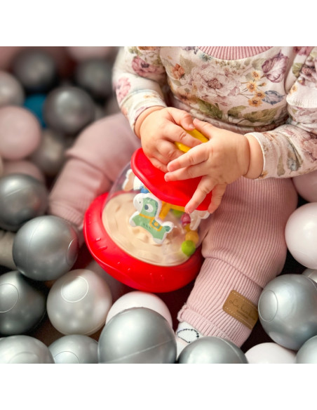 WOOPIE BABY Spalvoti arkliai Raudoni suktukai Karuselė WOOPIE BABY Spalvoti arkliai Raudoni suktukai Karuselė