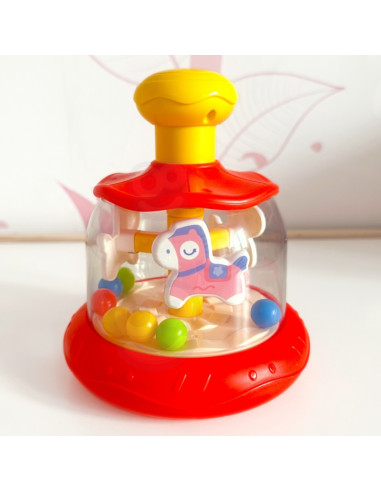 Вупи Малыш Разноцветные Лошадки Красный Волчок Карусель