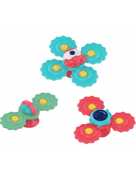 WOOPIE BABY Gryzak Spinner Wirujący z Przyssawką Zestaw 3 szt_20SZT WOOPIE BABY Gryzak Spinner Wirujący z Przyssawką Zestaw 3 szt_20SZT
