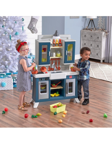 2 STEP Moderni realistiška vaikų virtuvė su daugybe priedų