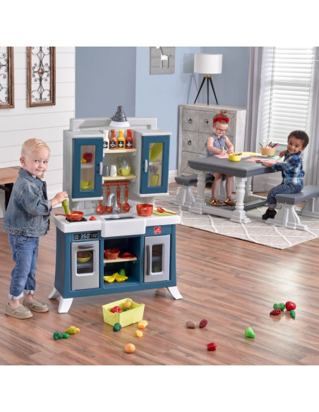 2 STEP Moderni realistiška vaikų virtuvė su daugybe priedų