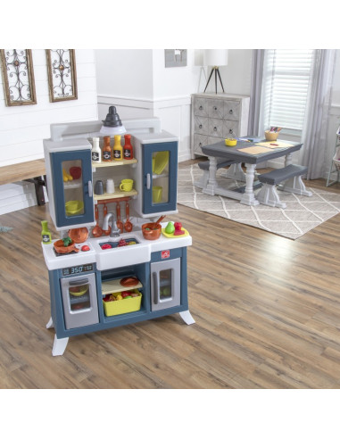 2 STEP Moderni realistiška vaikų virtuvė su daugybe priedų