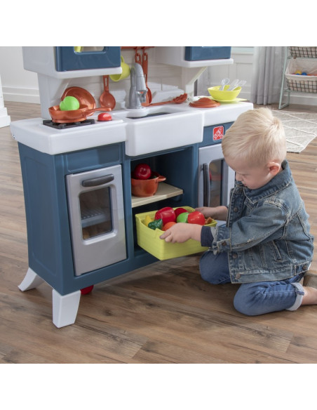 2 STEP Moderni realistiška vaikų virtuvė su daugybe priedų