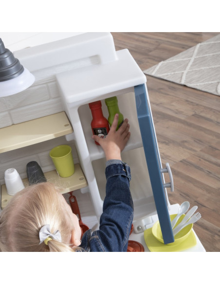 2 STEP Moderni realistiška vaikų virtuvė su daugybe priedų