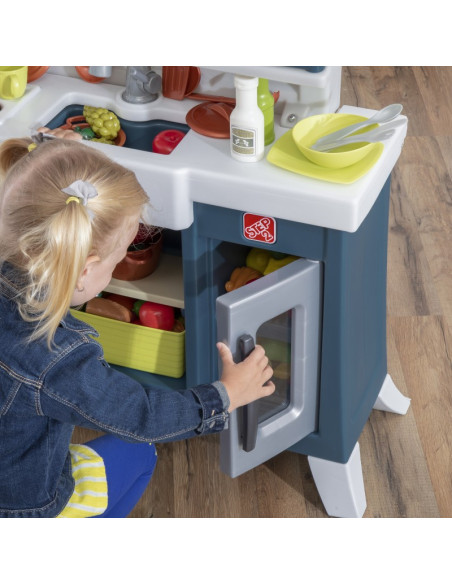 2 STEP Moderni realistiška vaikų virtuvė su daugybe priedų