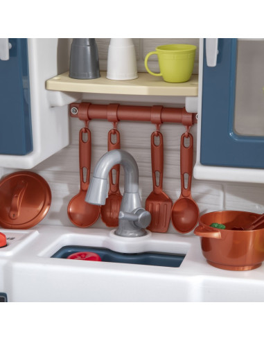 2 STEP Moderni realistiška vaikų virtuvė su daugybe priedų