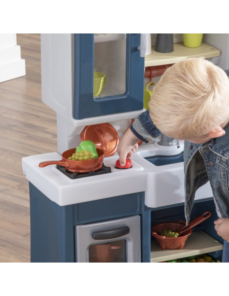 2 STEP Moderni realistiška vaikų virtuvė su daugybe priedų