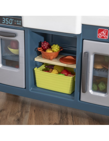 2 STEP Moderni realistiška vaikų virtuvė su daugybe priedų
