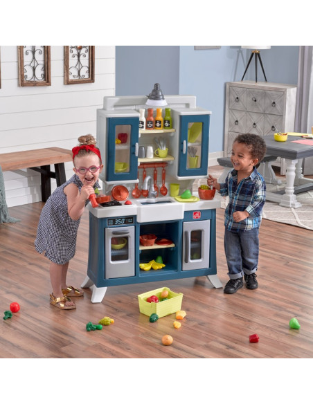 2 STEP Moderni realistiška vaikų virtuvė su daugybe priedų