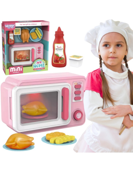 WOOPIE rožinė vištiena mikrobangų krosnelėje