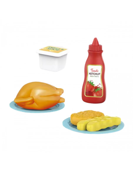 WOOPIE rožinė mikrobangų krosnelė su priedais