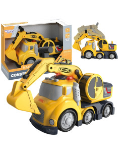 WOOPIE City Truck ekskavatorius - sunkvežimis  su garso ir šviesos efektais