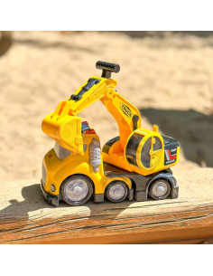 WOOPIE City Truck ekskavatorius - sunkvežimis  su garso ir šviesos efektais 2