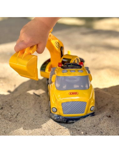 WOOPIE City Truck ekskavatorius - sunkvežimis  su garso ir šviesos efektais