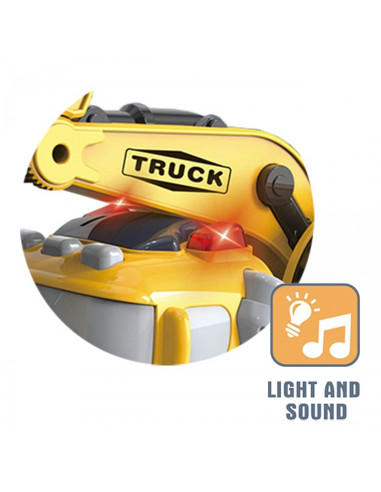 WOOPIE City Truck ekskavatorius - sunkvežimis  su garso ir šviesos efektais