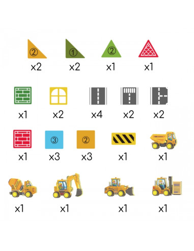 WOOPIE Магнитный конструктор со строительными машинами